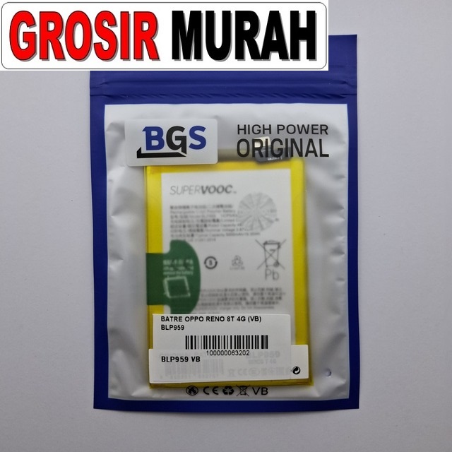 Batre Oppo Reno 8T 4G BLP959 VB
