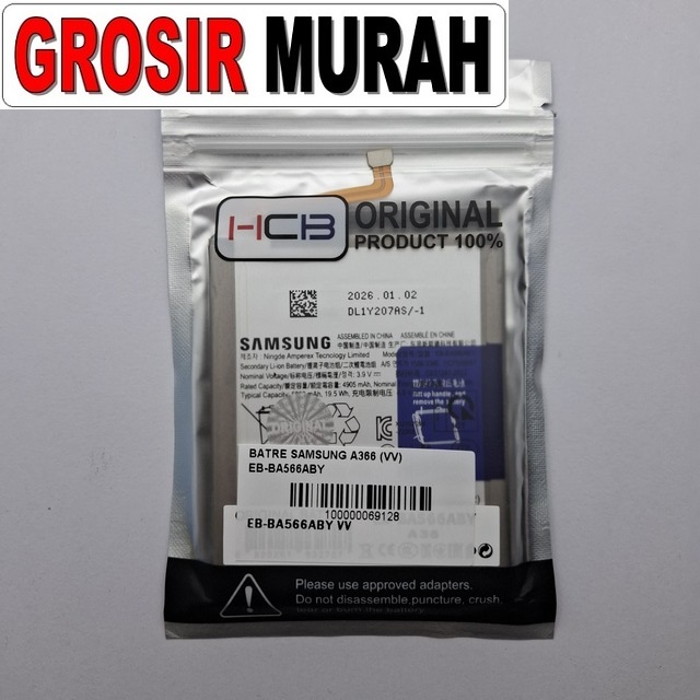 Batre Samsung A366 VV Eb-Ba566Aby