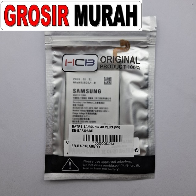 Batre Samsung A8 Plus VV EB-BA730ABE