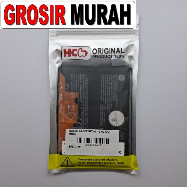 Batre Xiaomi Redmi 15 4G VV BN70