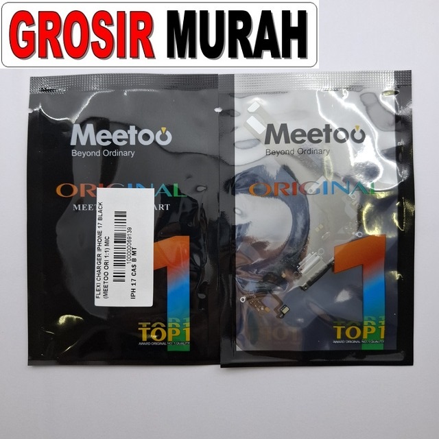 Flexi Charger iPhone 17 Meetoo Mic warna hitam