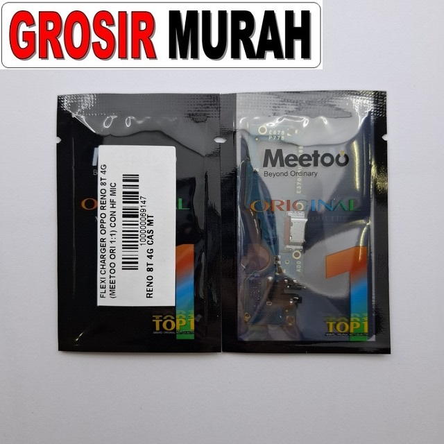 Flexi Charger Oppo Reno 8T 4G Meetoo dengan HF & Mic