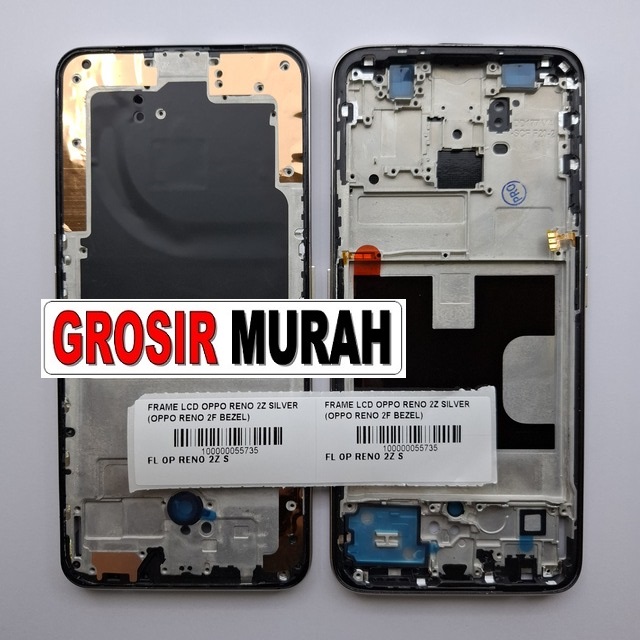 Frame LCD Oppo Reno 2Z Silver Oppo Reno 2F Bezel