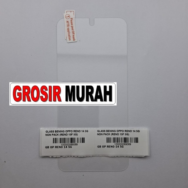 Glass Bening Oppo Reno 14 5G Reno 15F 5G Non Pack