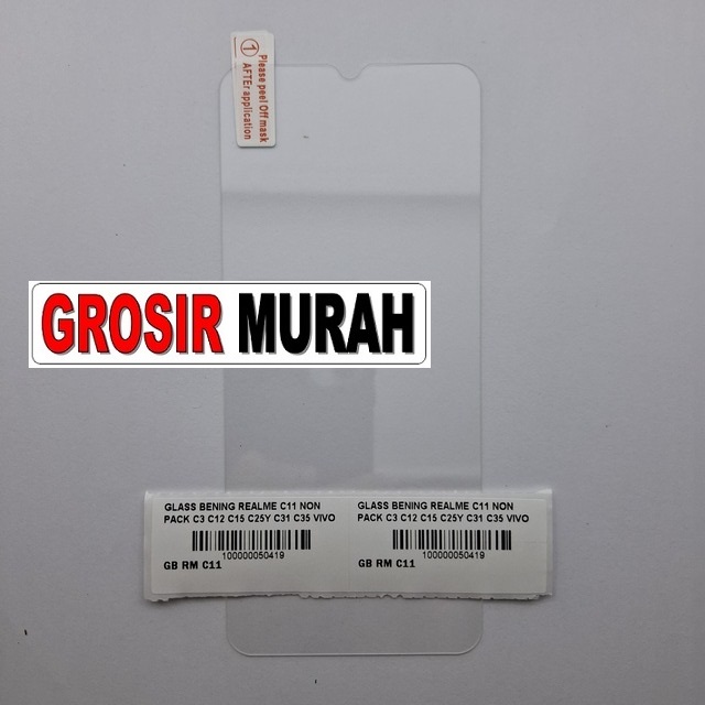 Glass Bening Realme C11 C3 C12 C15 C25Y C31 C35 Vivo Y21 Y31S Y52S Y51 2020 Y21A Non Pack