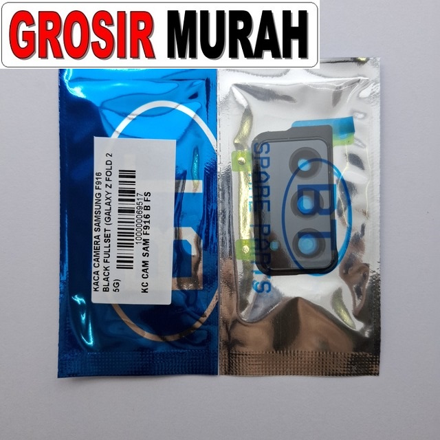 Kaca Camera Samsung F916 Galaxy Z Fold 2 5G Black Fullset
