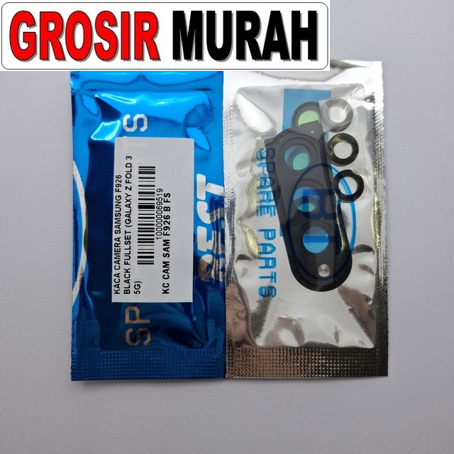 Kaca Camera Samsung F926 Galaxy Z Fold 3 5G Black Fullset