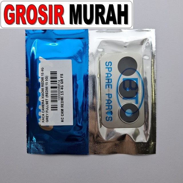 Kaca Camera Redmi 15 4G Grey Fullset Redmi 15 5G