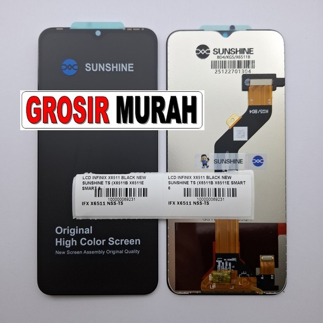LCD Infinix X6511 New Sunshine X6511B X6511E Smart 6 Spark Go 222 Pop 5 Pro Pop 5 Lite