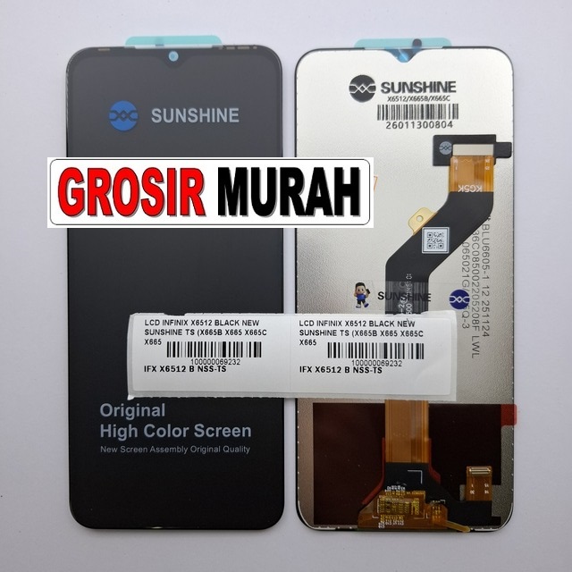 LCD Infinix X6512 New Sunshine X665B X665 X665C X665E Smart 6 HD Hot 12I Hot 20I