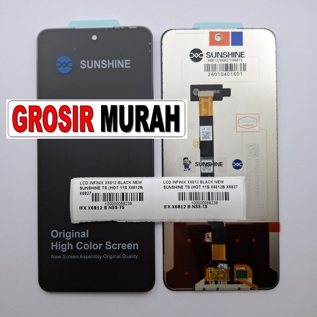 LCD Infinix X6812 New Sunshine Hot 11S X6812B X6827 X6815B Hot 20S Zero 5G Spark 8 Pro