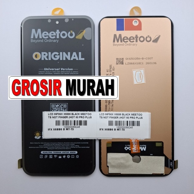 LCD Infinix X6886 Meetoo Black Touchscreen (Hot 60 Pro Plus / Spark 40 Pro Plus / Itel Super 26 Ultra)