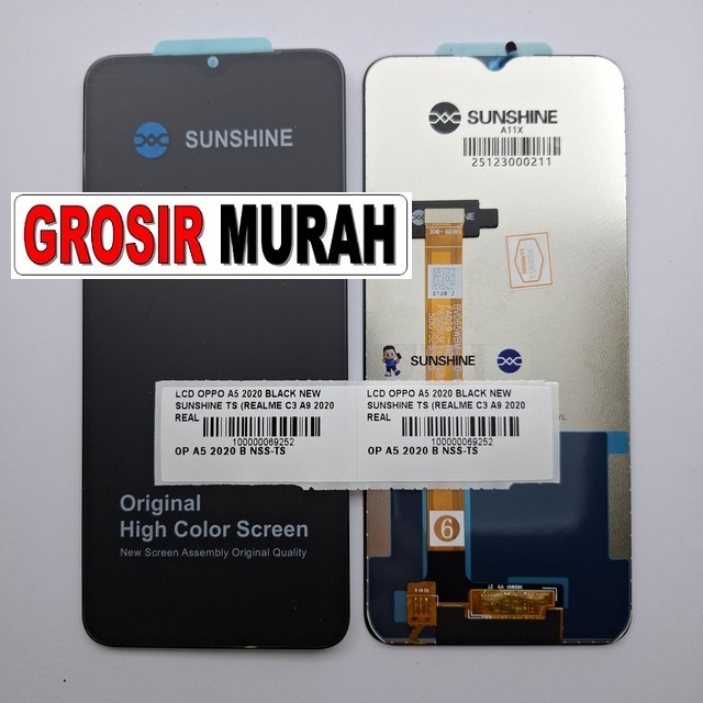 LCD Oppo A5 2020 New Sunshine Black Realme C3 A9 2020 Realme 5 5I 6I Oppo A8 A31 2020