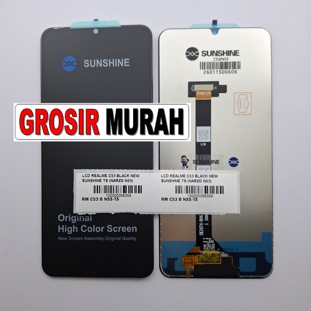 LCD Realme C53 Black New Sunshine Narzo N53