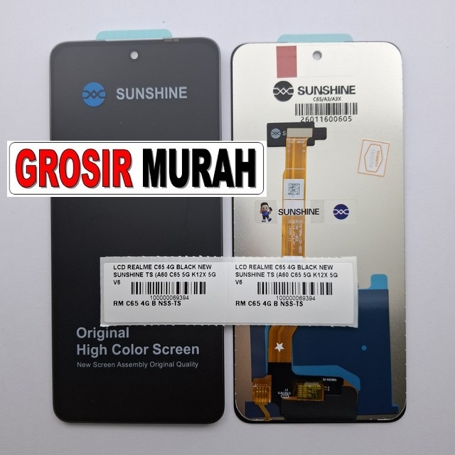 LCD Realme C65 4G Black New Sunshine A60 C65 5G K12X 5G V60 Oppo A3 A3 Pro A3X 4G A3X 5G A40