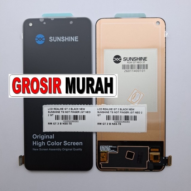 LCD Realme GT 2 Black New Sunshine GT Neo 2 GT Neo 3T K10 Pro Realme Q5 Pro