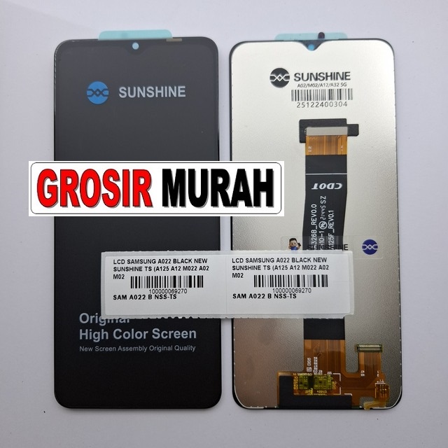 LCD Samsung A022 New Sunshine A125 A12 M022 A02 M02 A127 A326 M127 F127 Black
