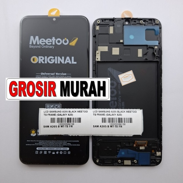 LCD Samsung A205 Meetoo Frame Galaxy A20 Black