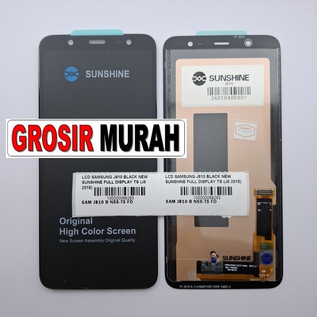 LCD Samsung J810 New Sunshine Black Full Display J8 2018