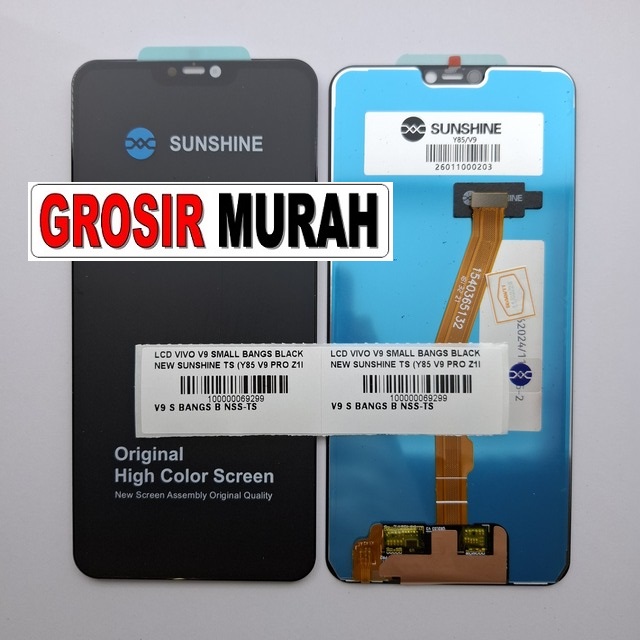 LCD Vivo V9 Small Bangs New Sunshine Black Y85 V9 Pro Z1i Z3x