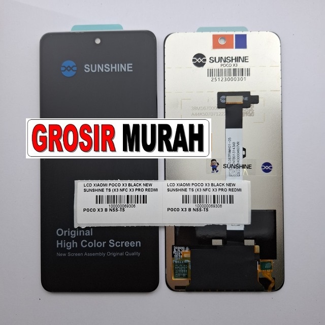 LCD Poco X3 New Sunshine Black X3 NFC X3 Pro Redmi Note 9 Pro 5G Xiaomi 10T Lite 5G