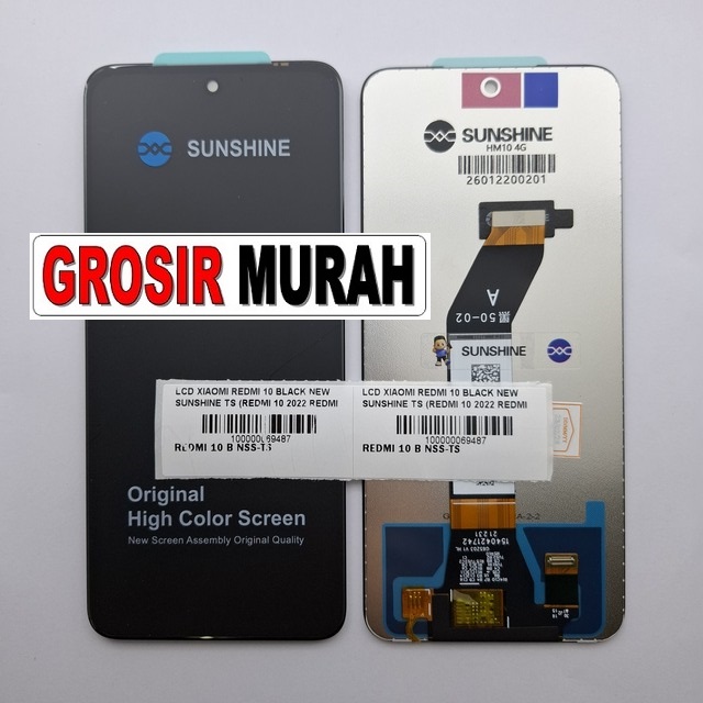 LCD Redmi 10 New Sunshine Redmi 10 2022 Redmi 10 Prime Black