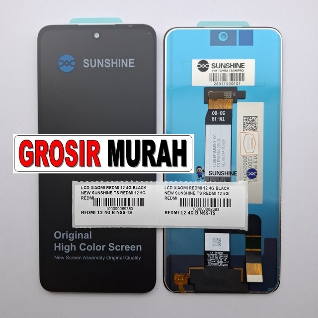 LCD Xiaomi Redmi 12 4G New Sunshine Redmi 12 5G Redmi 13 4G 5G Note 12R Note 13R Poco M6 4G Black