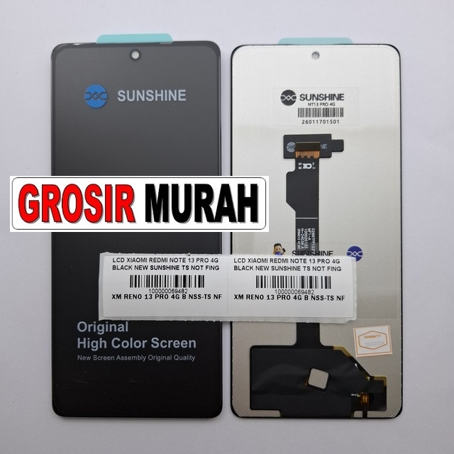 LCD Redmi Note 13 Pro 4G New Sunshine Black Poco M6 Pro 4G (Not Fingerprint)