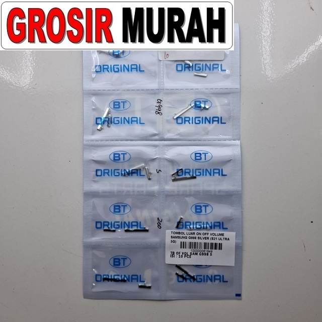 Tombol Luar On Off Volume Samsung G998 S21 Ultra 5G Silver