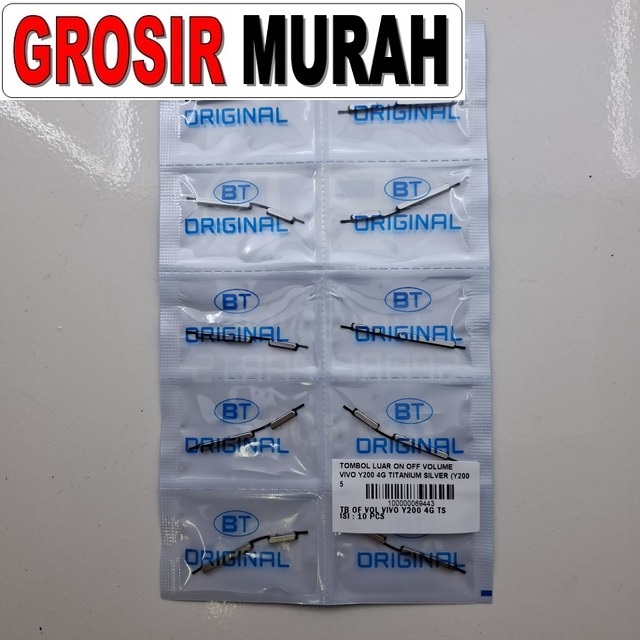 Tombol Luar On Off Volume Vivo Y200 4G Y200 5G Titanium Silver