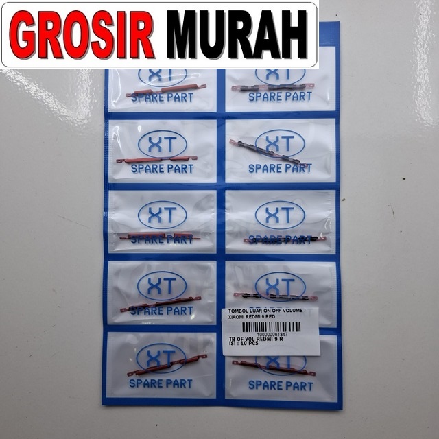 Tombol Luar On Off Volume Redmi 9 Red