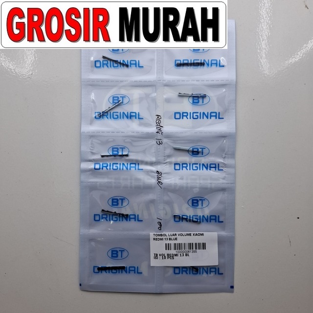 Tombol Luar Volume Xiaomi Redmi 13 Blue