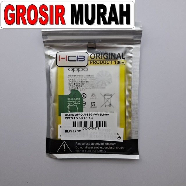 Batre Oppo A53 5G VV BLP797 Oppo A72 5G A73 5G