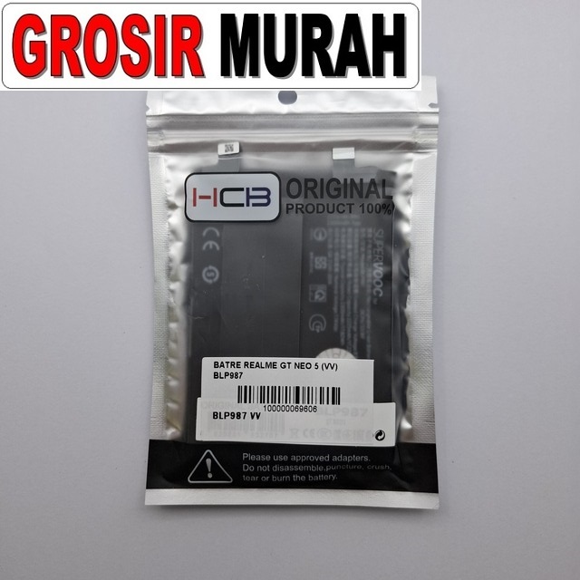 Batre Realme GT Neo 5 VV BLP987