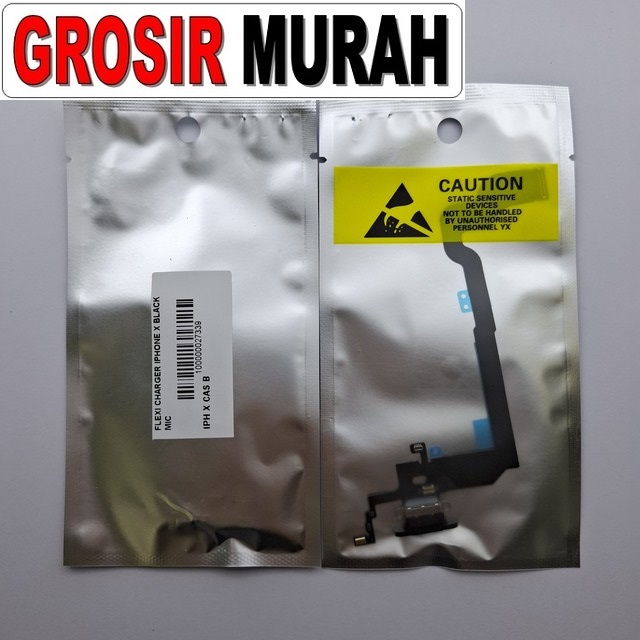 Flexi Charger iPhone X Black Mic