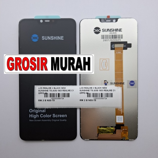 LCD Realme 2 New Sunshine A3S 1803 Realme C1 Oppo A5 Ax5 A12E