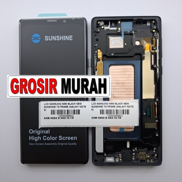 LCD Samsung N960 New Sunshine Frame Galaxy Note 9 Black