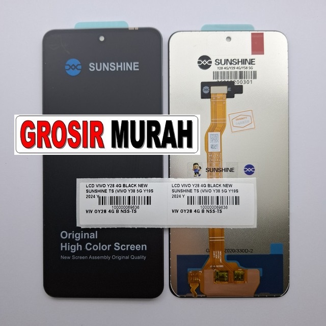 LCD Vivo Y28 4G New Sunshine Vivo Y38 5G Y19S 2024 Y29 4G Y29 5G Y37 Pro Y39 5G Y300I Black