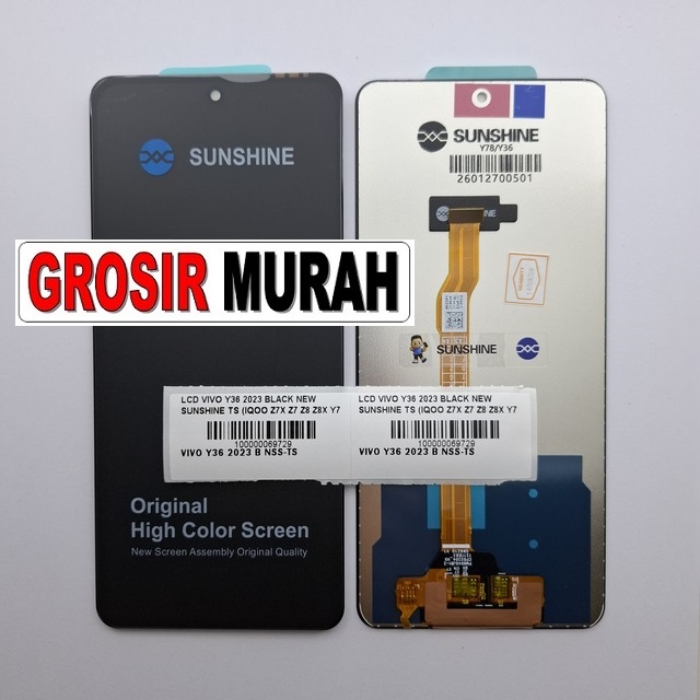 LCD Vivo Y36 2023 New Sunshine Black iQOO Z7X Z7 Z8 Z8X Y78T Y77T 5G Y78 5G Y78T 5G Y100T 5G