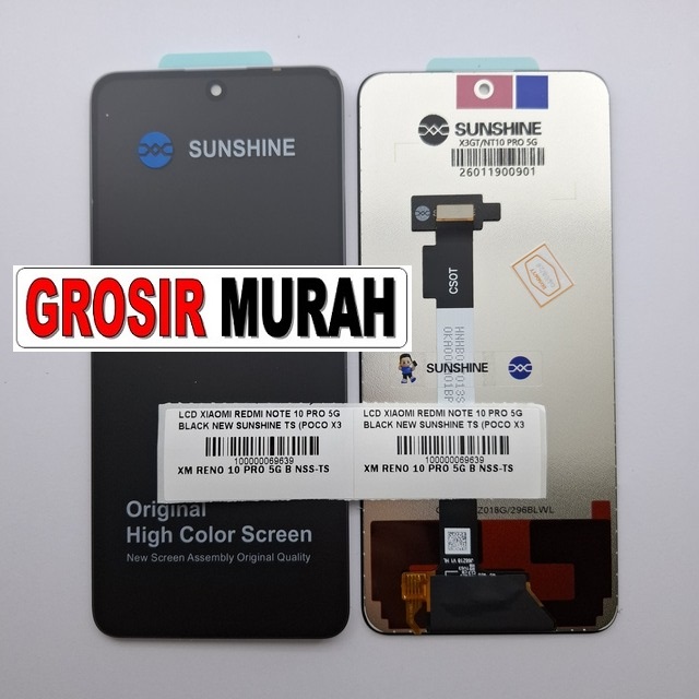 LCD Redmi Note 10 Pro 5G New Sunshine Poco X3 GT Black