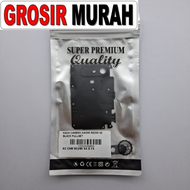 Kaca Camera Xiaomi Redmi 9a Black Fullset