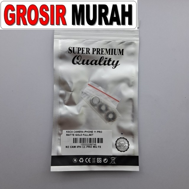 Kaca Camera Iphone 11 Pro Matte Gold Fullset