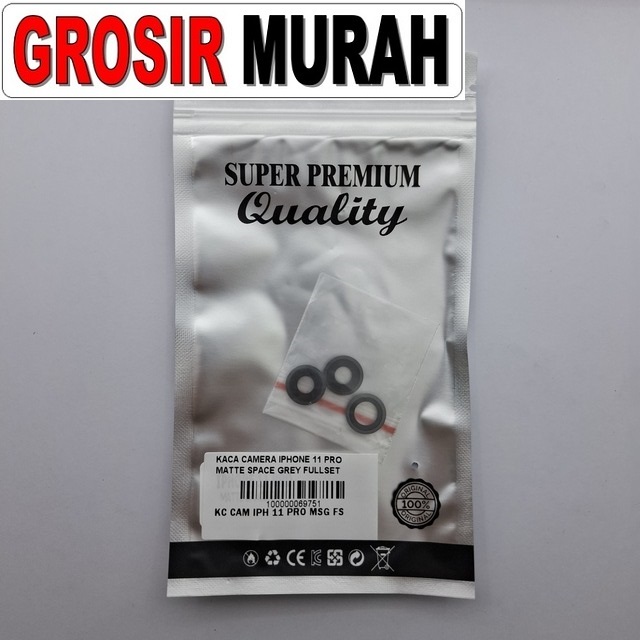 Kaca Camera Iphone 11 Pro Matte Space Grey Fullset