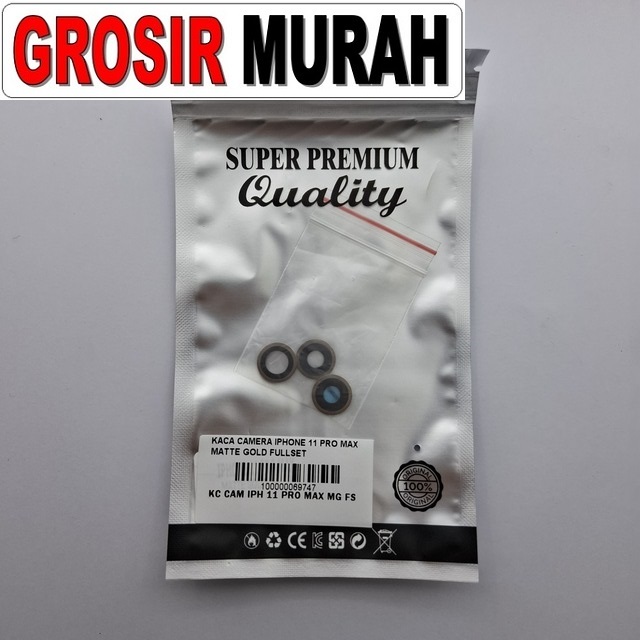 Kaca Camera Iphone 11 Pro Max Matte Gold Fullset