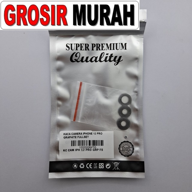 Kaca Camera Iphone 12 Pro Graphite Fullset