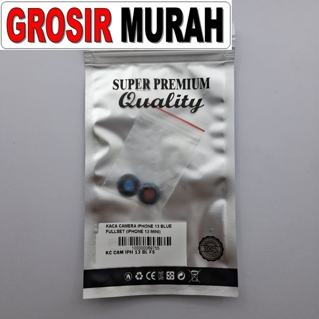 Kaca Camera Iphone 13 Blue Fullset (iphone 13 Mini)