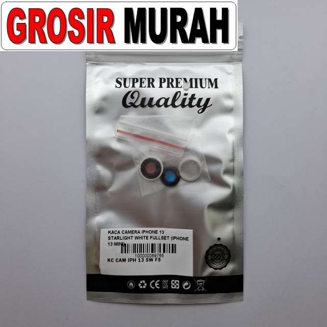 Kaca Camera Iphone 13 Starlight White Fullset (iphone 13 Mini)