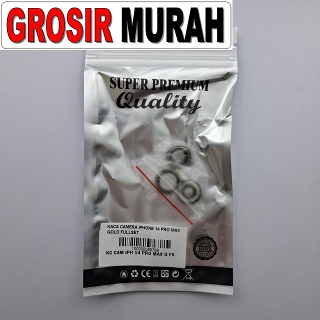 Kaca Camera Iphone 14 Pro Max Gold Fullset