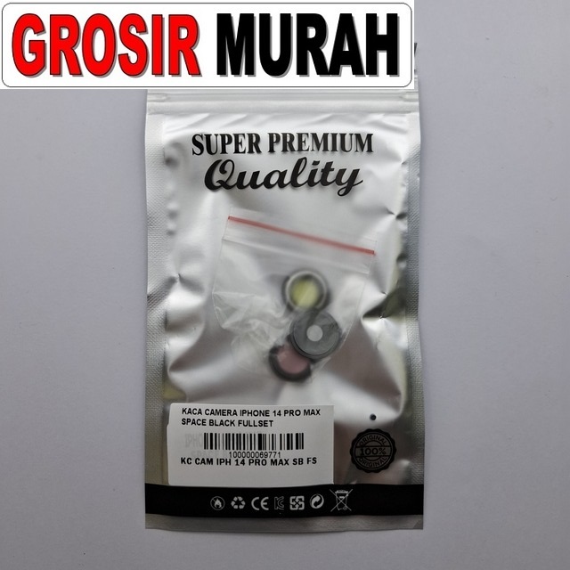 Kaca Camera Iphone 14 Pro Max Space Black Fullset