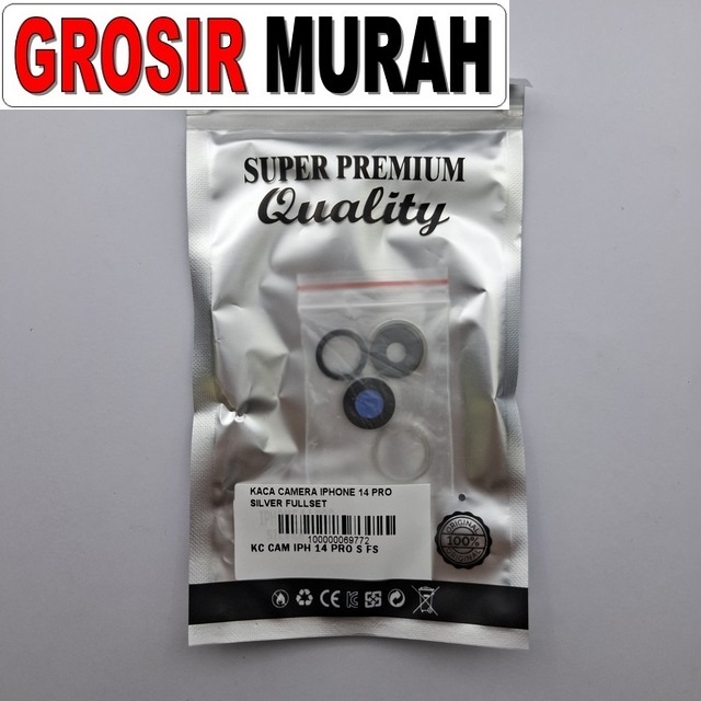 Kaca Camera Iphone 14 Pro Silver Fullset
